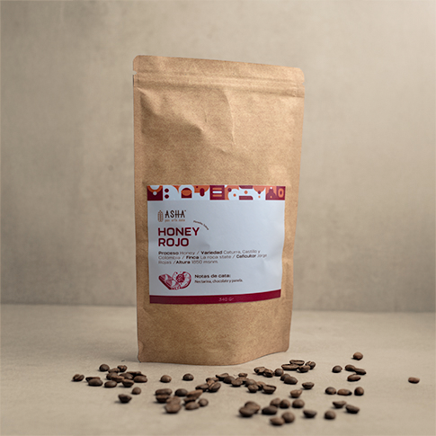 CAFÉ ORIGEN PLANADAS HONEY ROJO X 340 GR